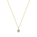 Collar plateado/dorado corazon.