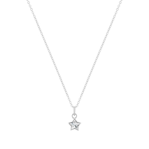 Collar plateado estrella