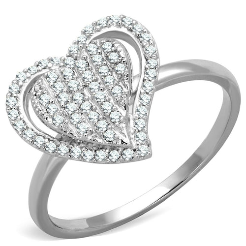 Anillo con forma de corazón