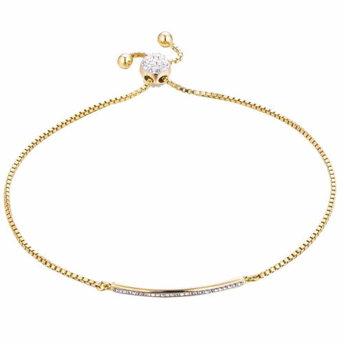 Pulsera dorada elegante.