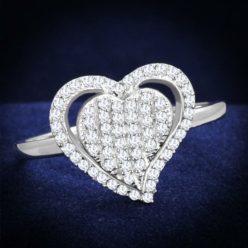 Anillo con forma de corazón